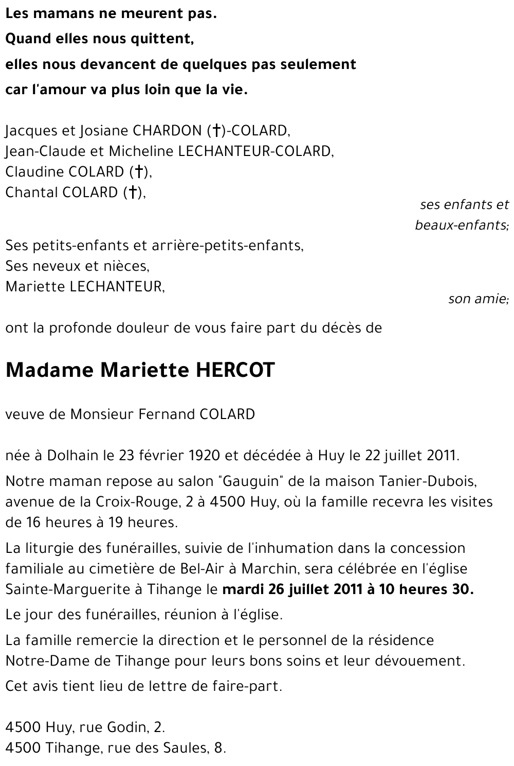 Mariette HERCOT