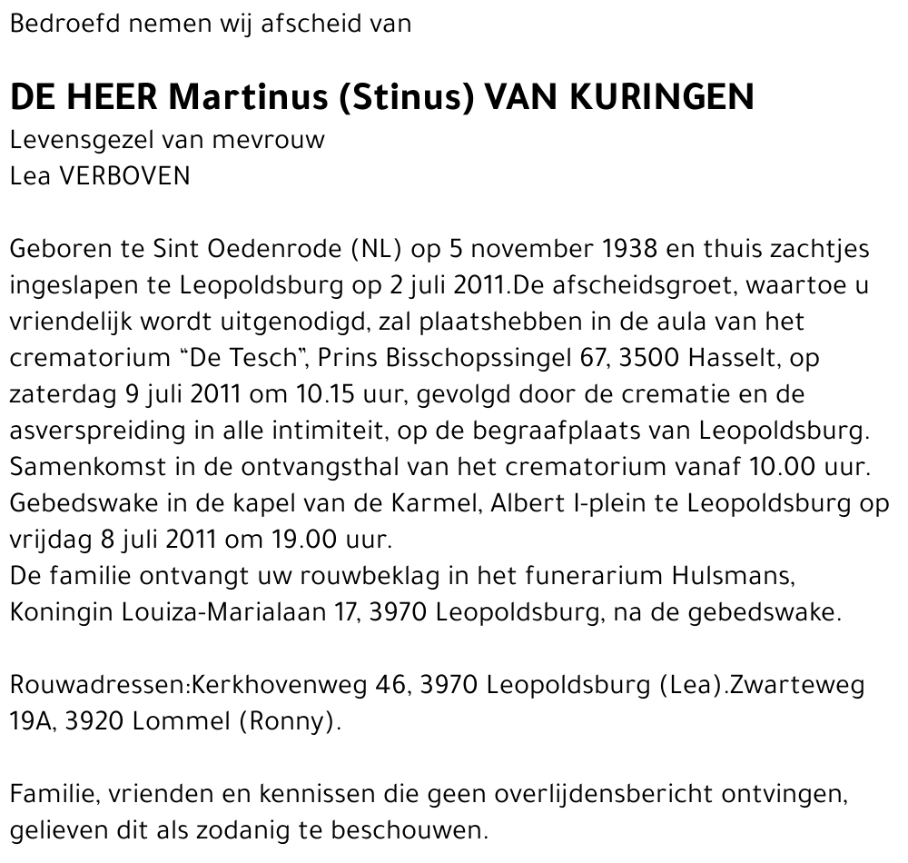 Martinus Van Kuringen