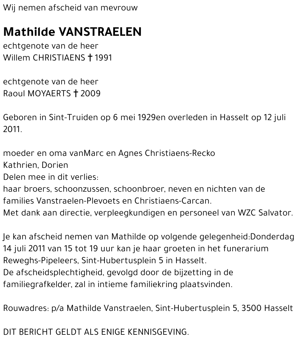 Mathilde Vanstraelen