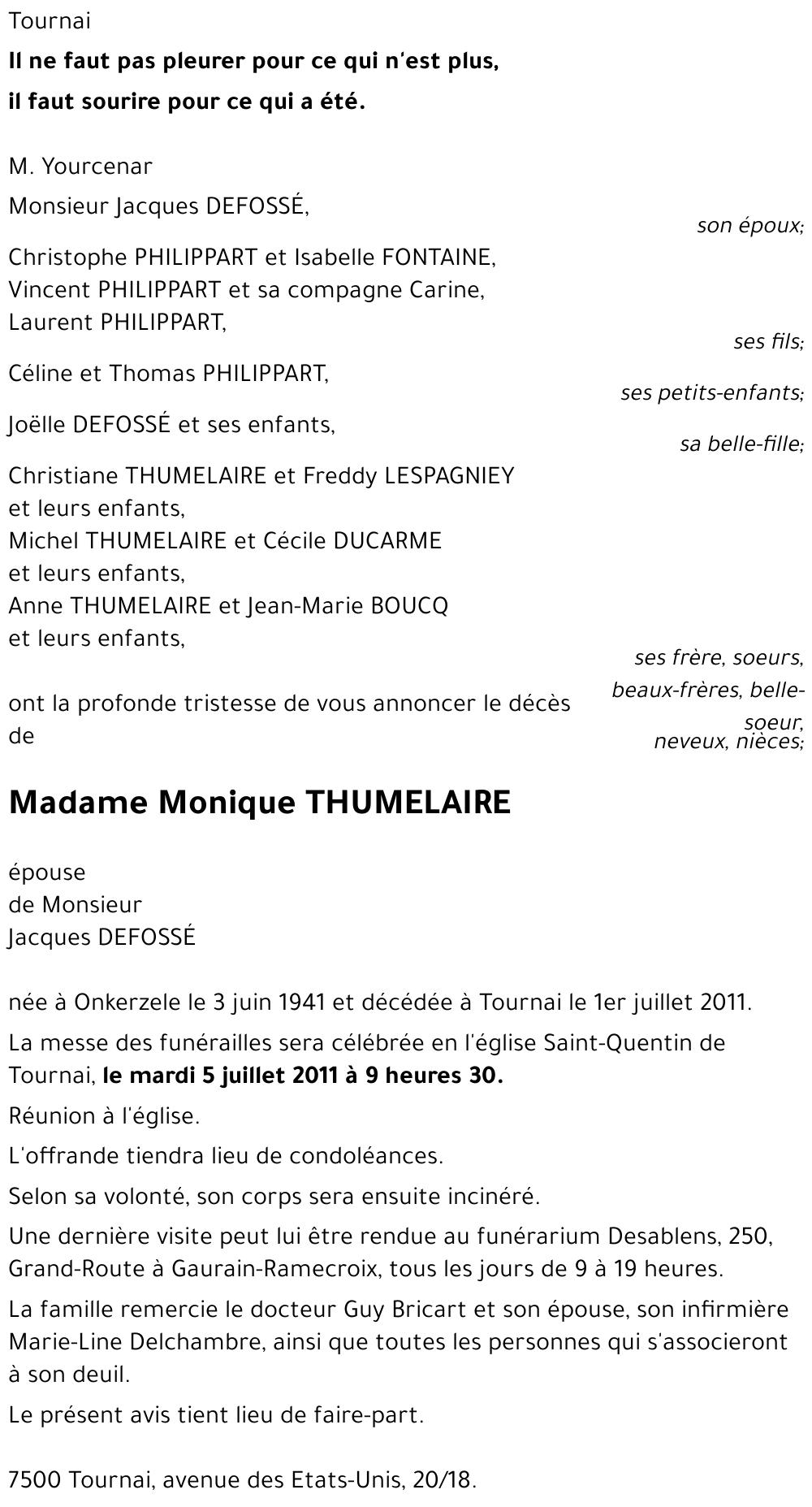 Monique THUMELAIRE