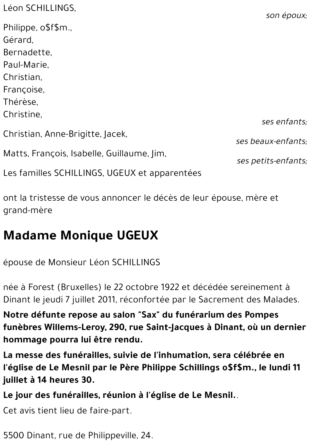 Monique UGEUX