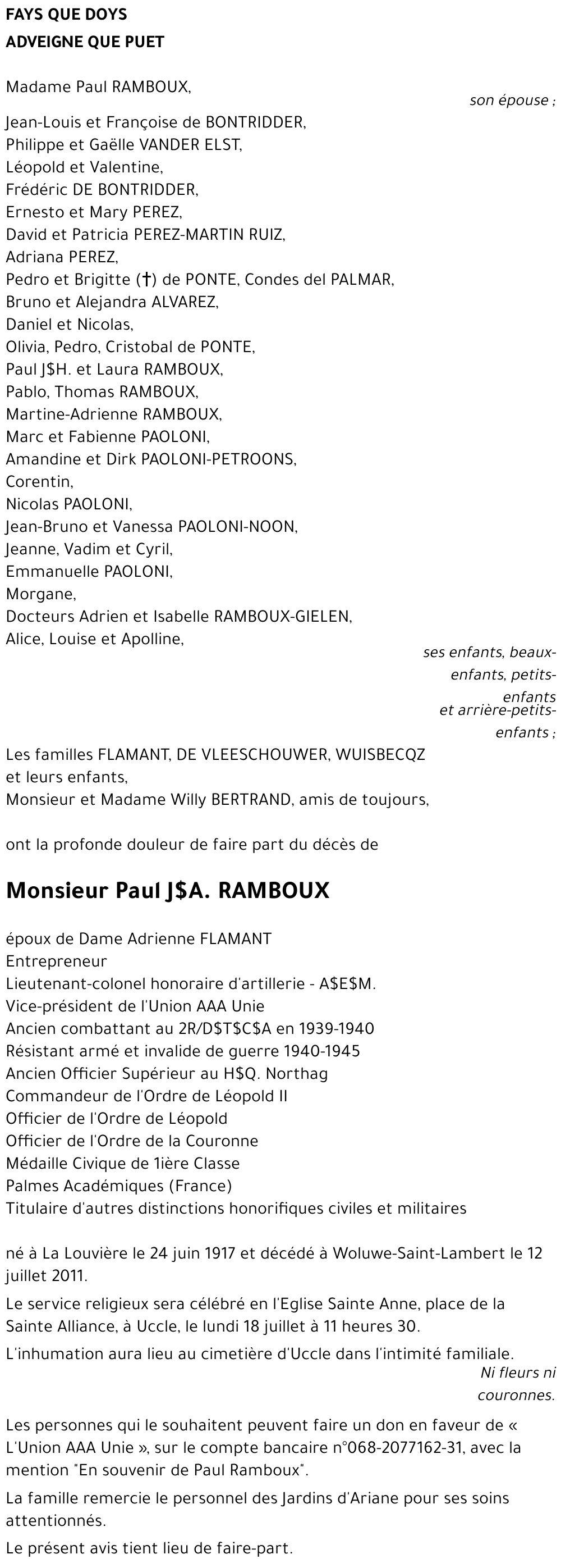 Paul J.A. RAMBOUX