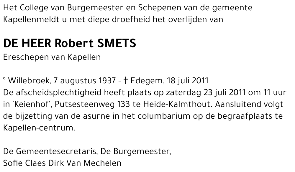 Robert Smets