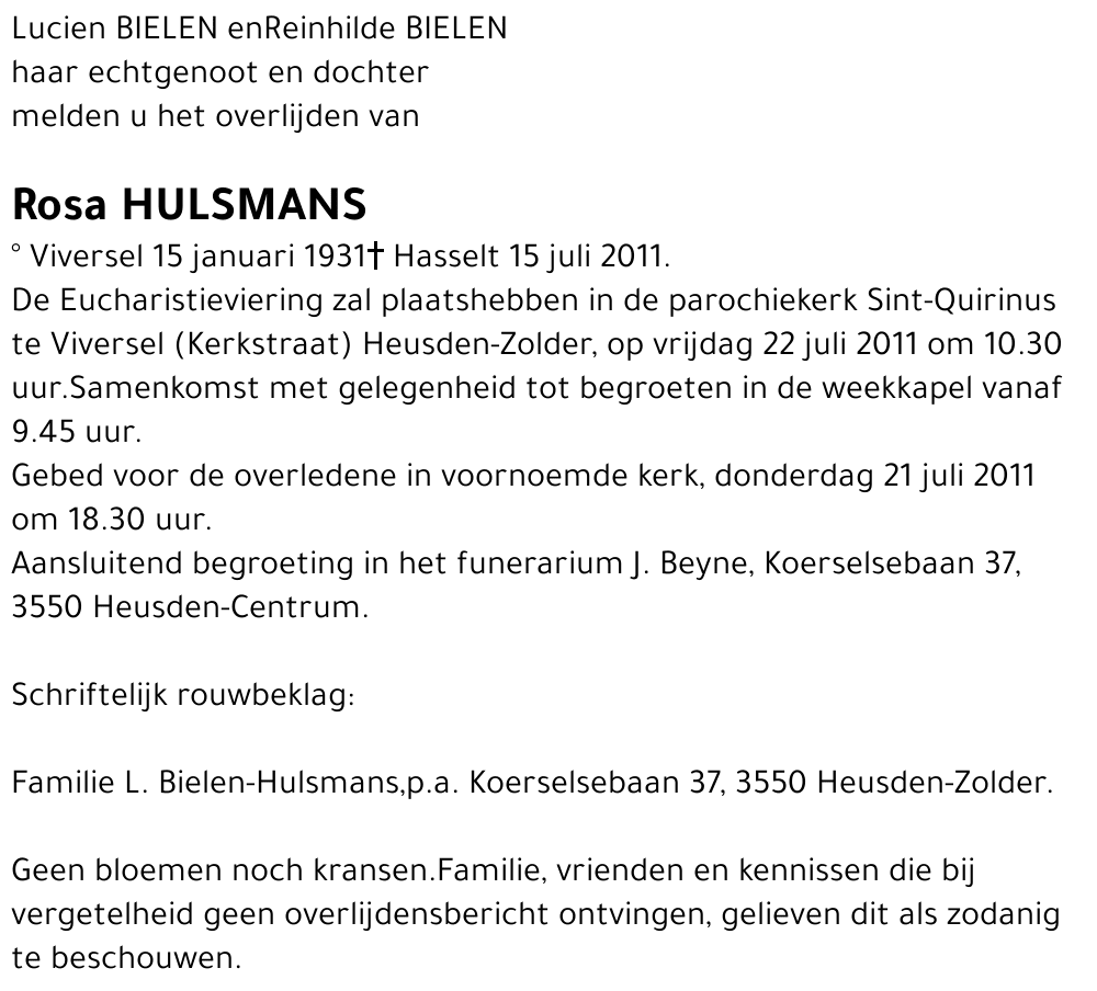 Rosa Hulsmans