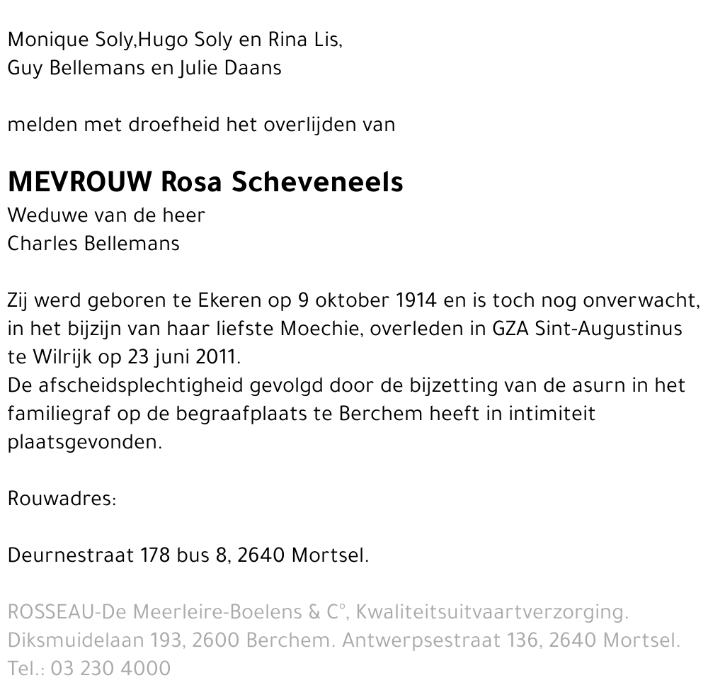 Rosa Scheveneels