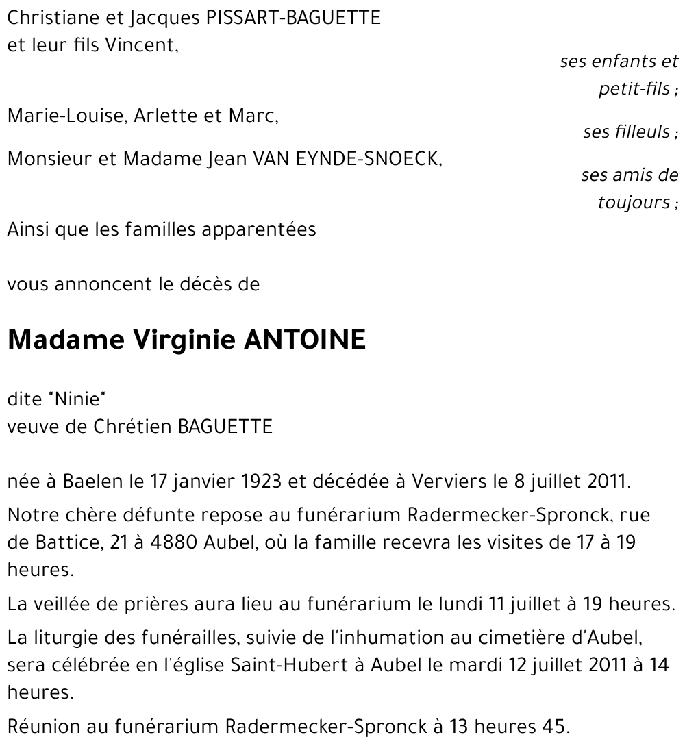 Virginie ANTOINE