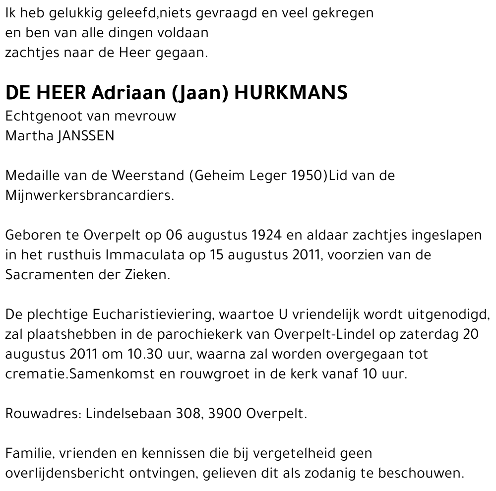 Adriaan Hurkmans
