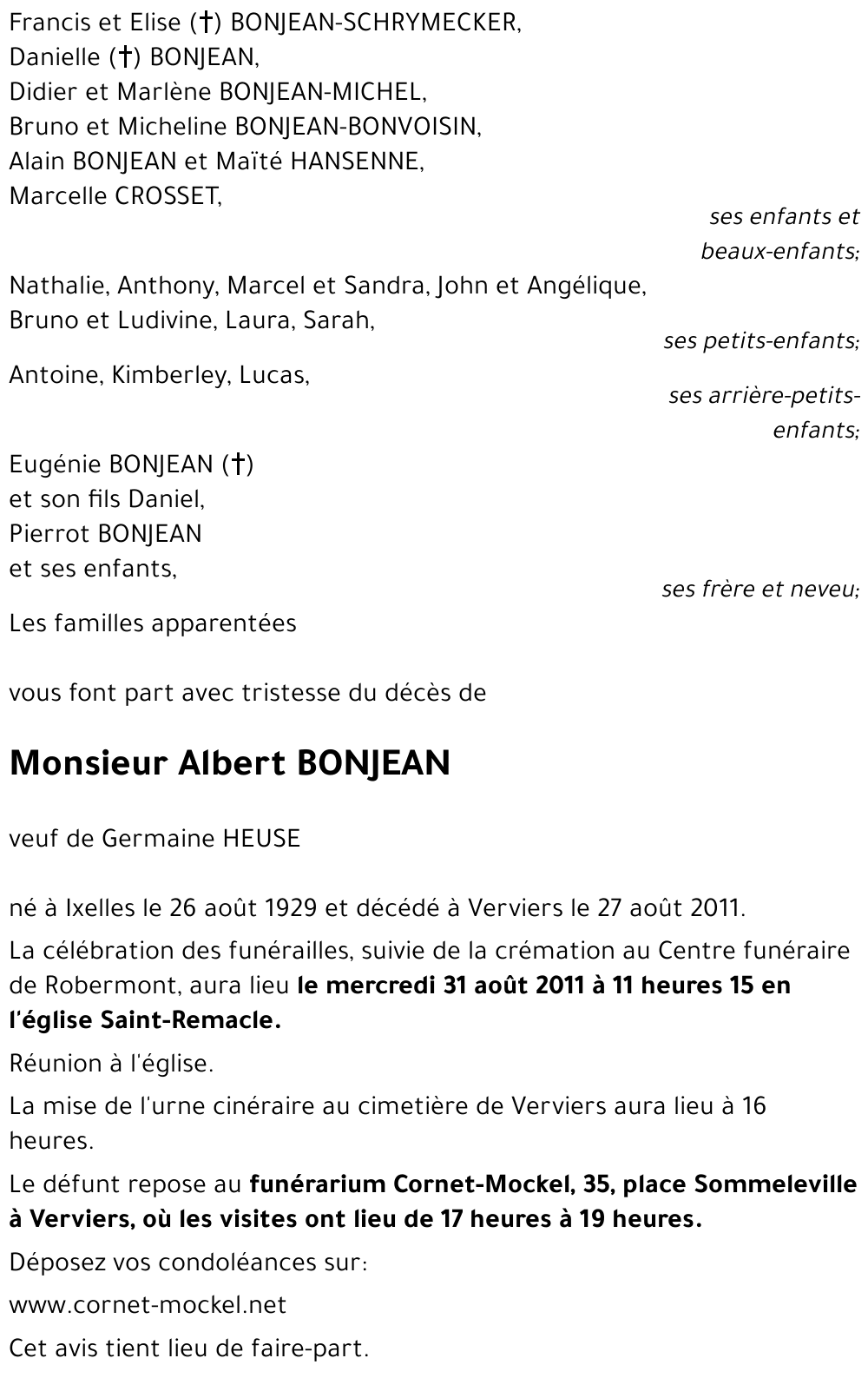 Albert BONJEAN