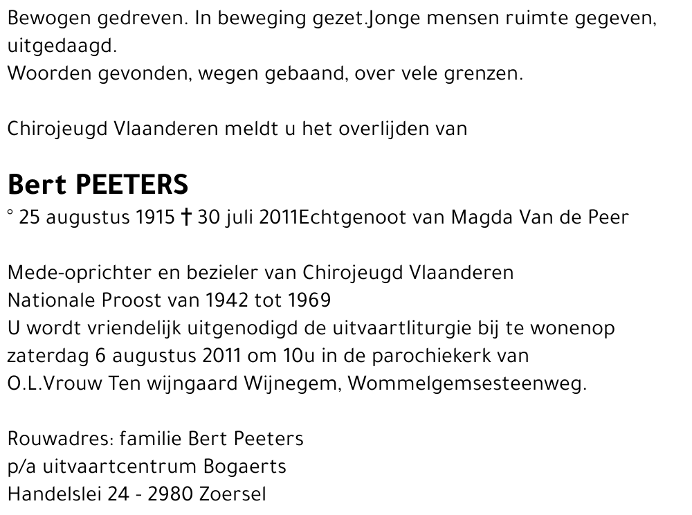 Albert Peeters
