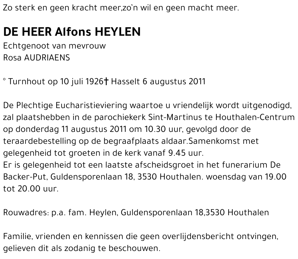 Alfons HEYLEN