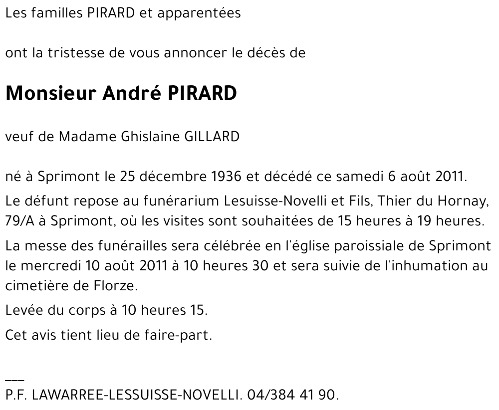 André PIRARD