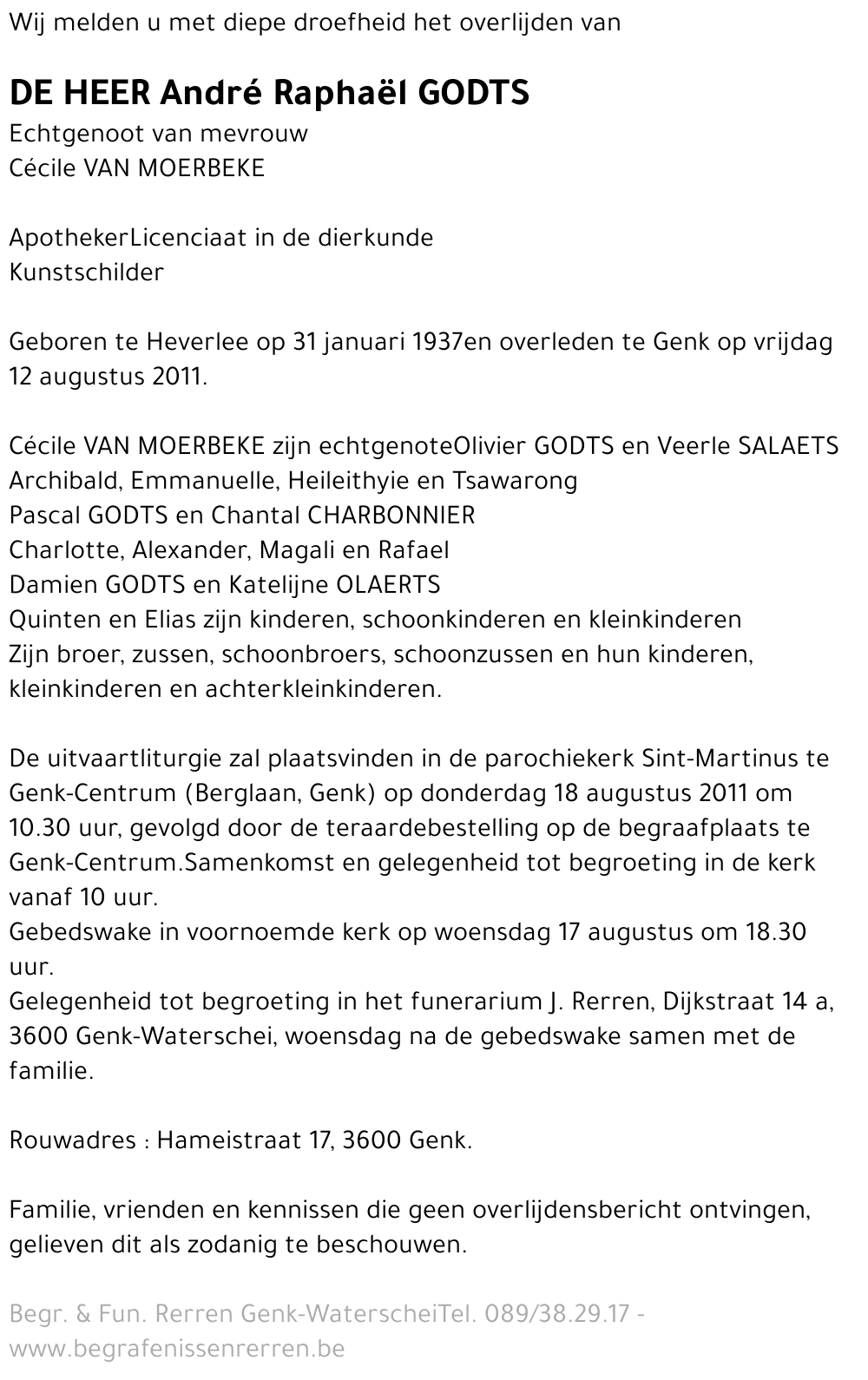 André Raphaël Godts