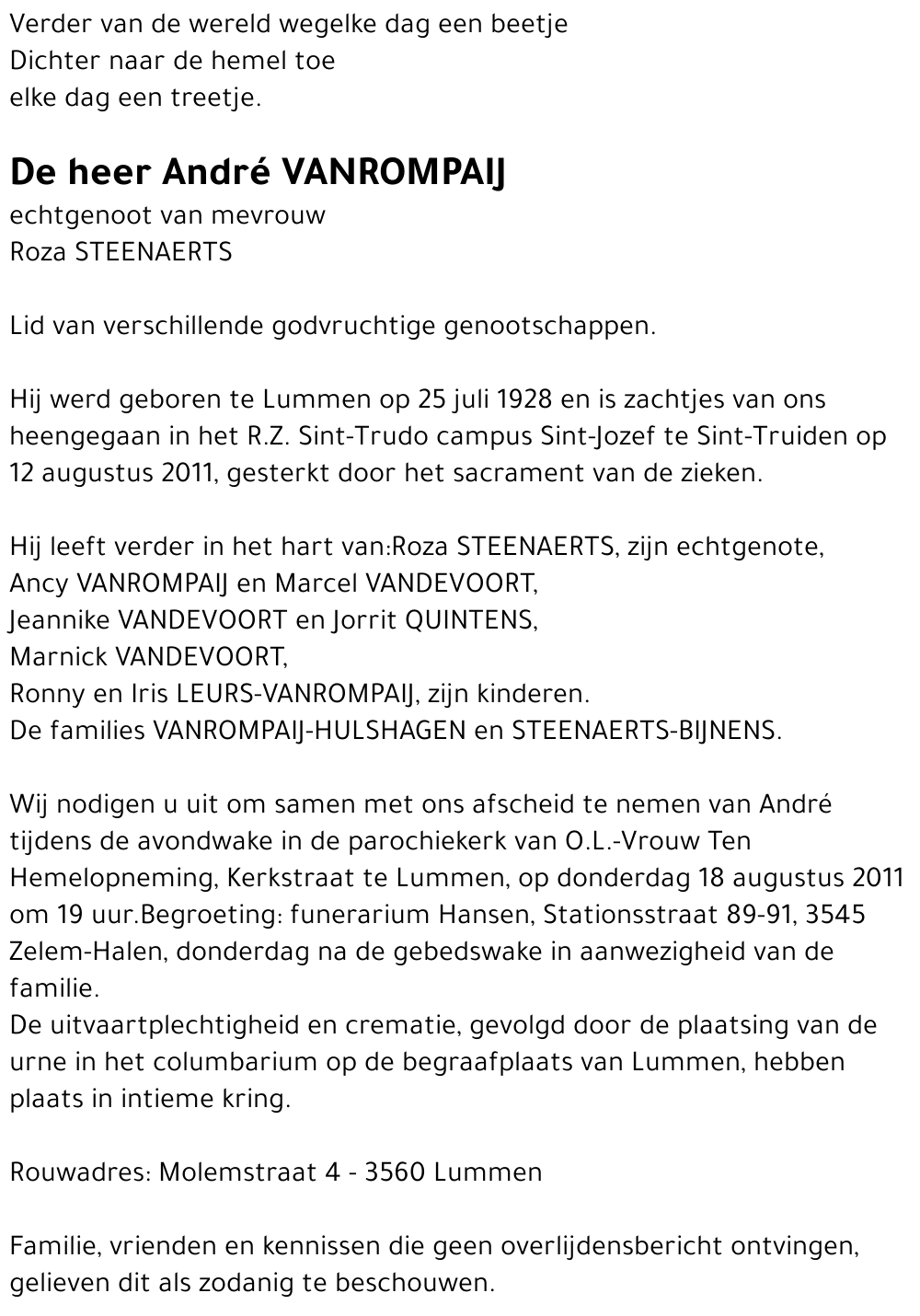André VANROMPAIJ