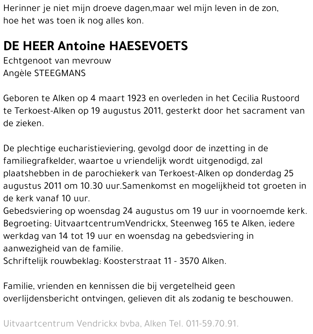 Antoine Haesevoets