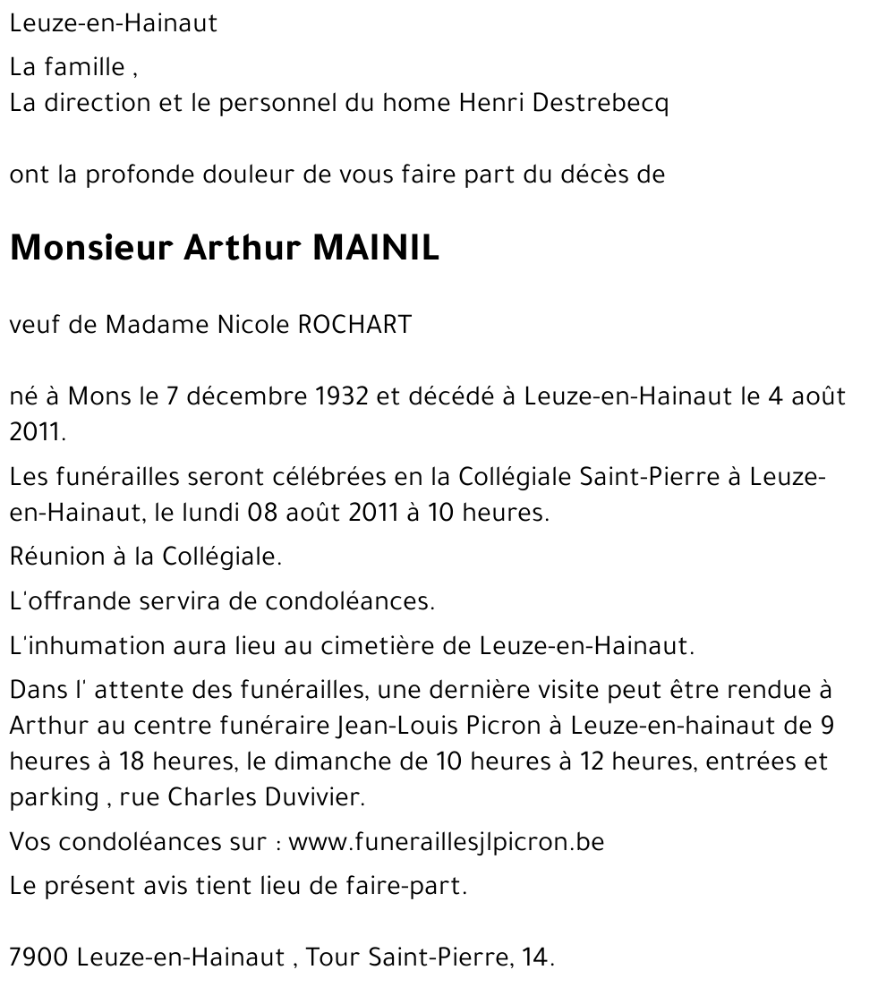 Arthur MAINIL