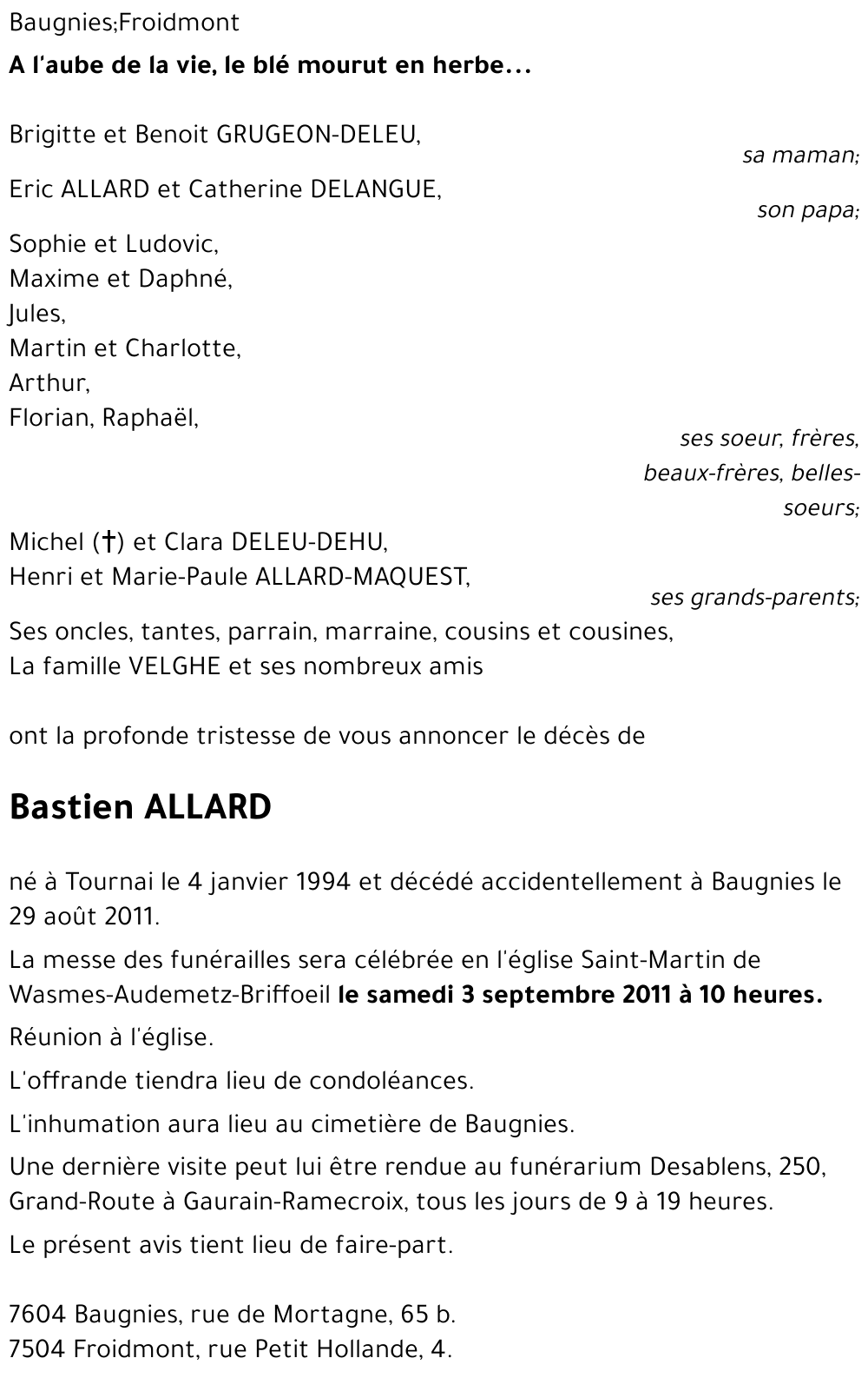 Bastien ALLARD