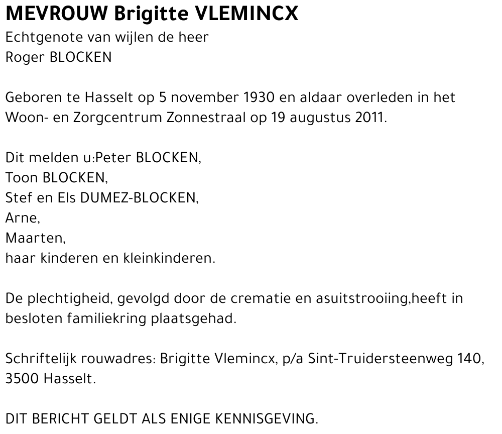 Brigitte VLEMINCX
