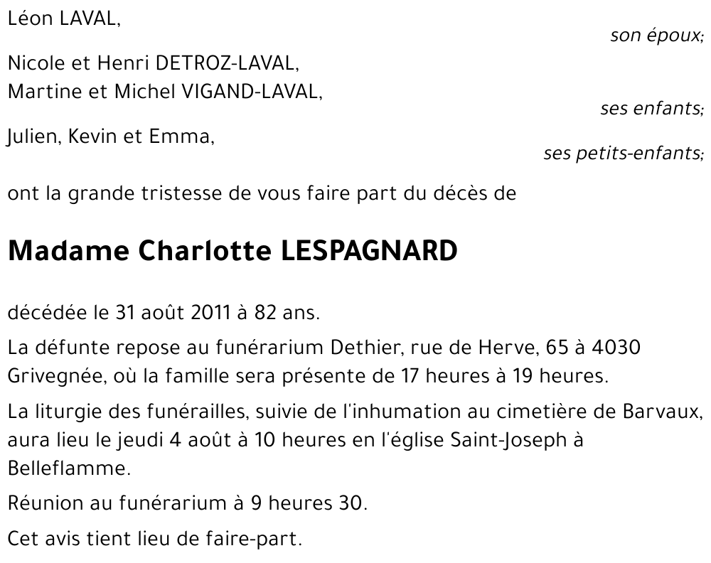 Charlotte LESPAGNARD