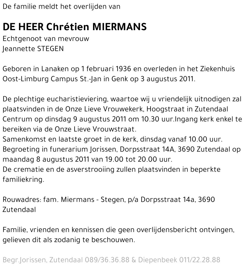 Chrétien Miermans