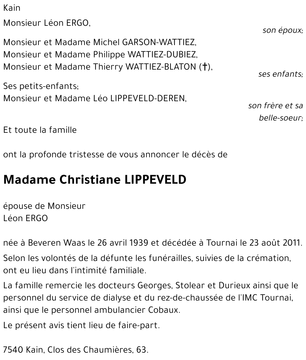 Christiane LIPPEVELD