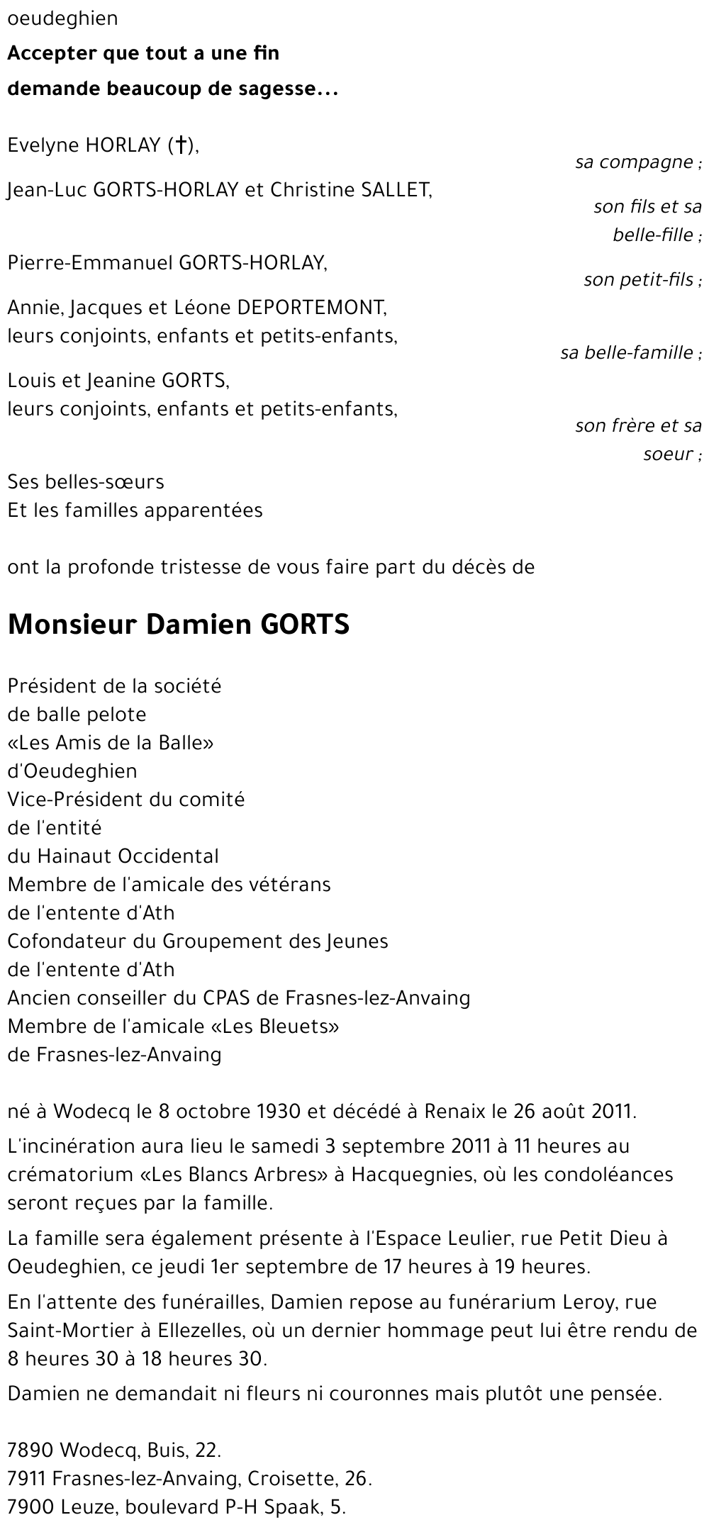 Damien GORTS