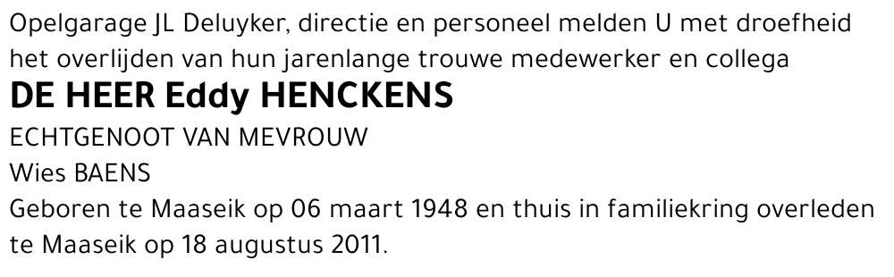 Eddy Henckens