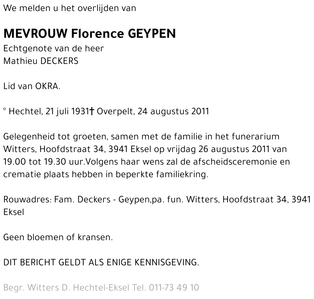 Florence Geypen