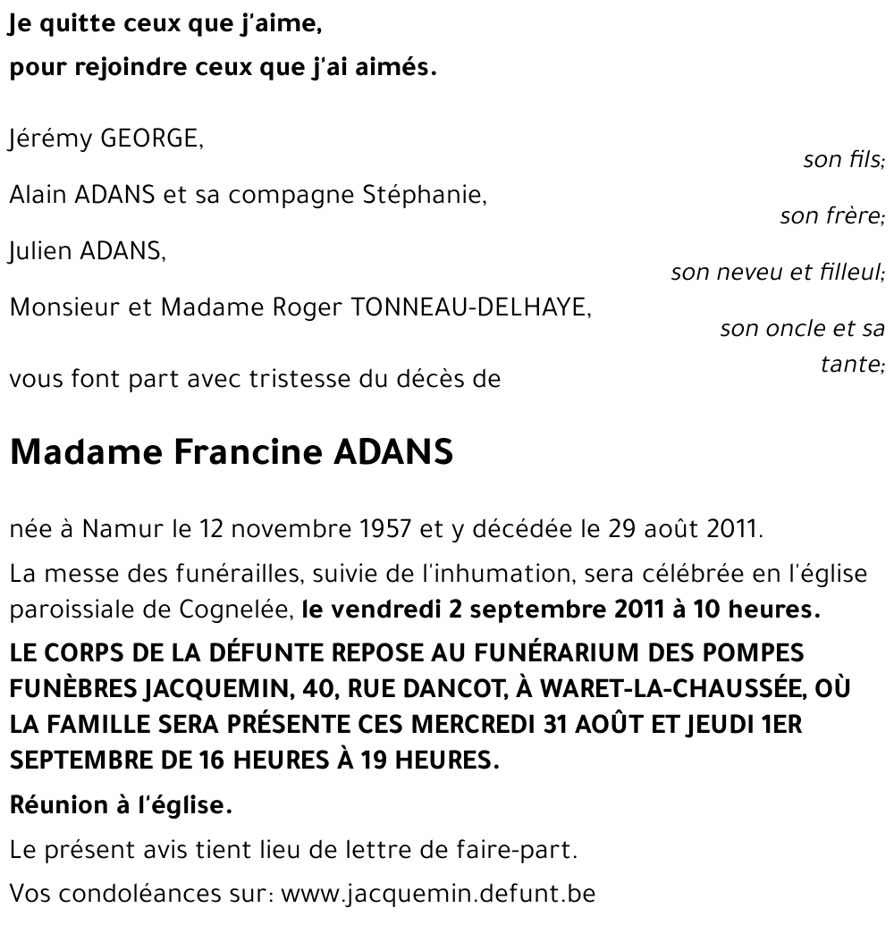 Francine ADANS