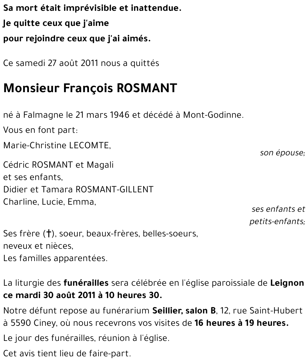 François ROSMANT