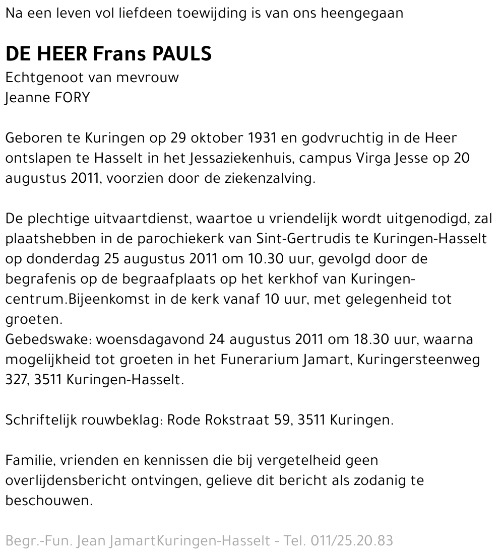 Frans Pauls