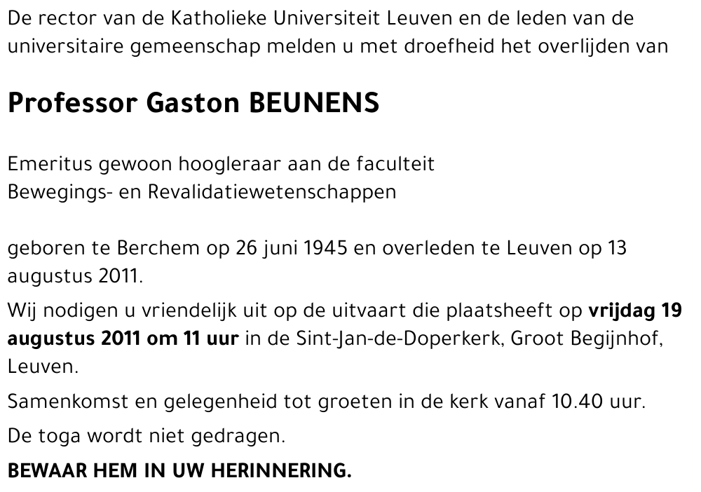Gaston BEUNENS
