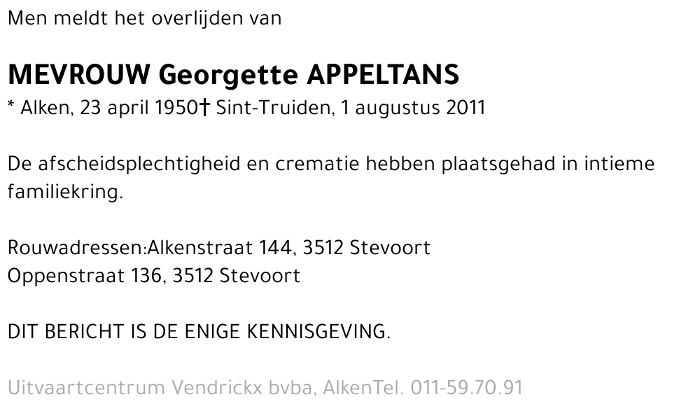 Georgette Appeltans