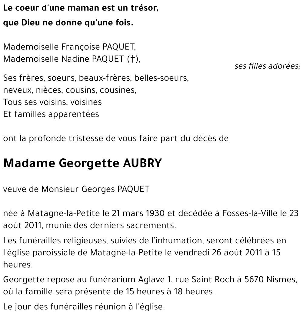 Georgette Aubry