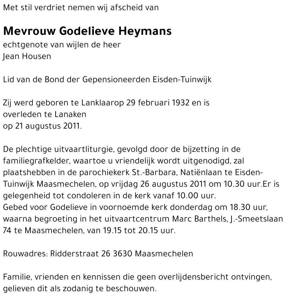 Godelieve Heymans