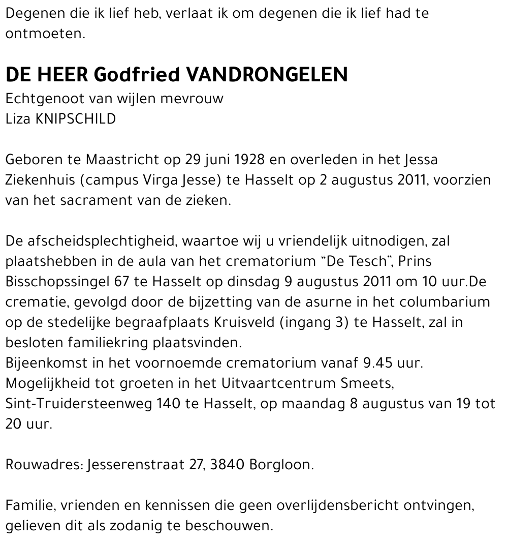 Godfried Vandrongelen