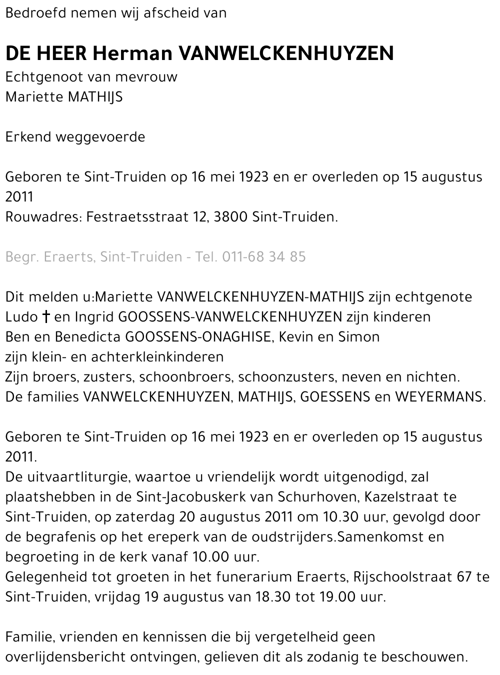 Herman Vanwelckenhuyzen