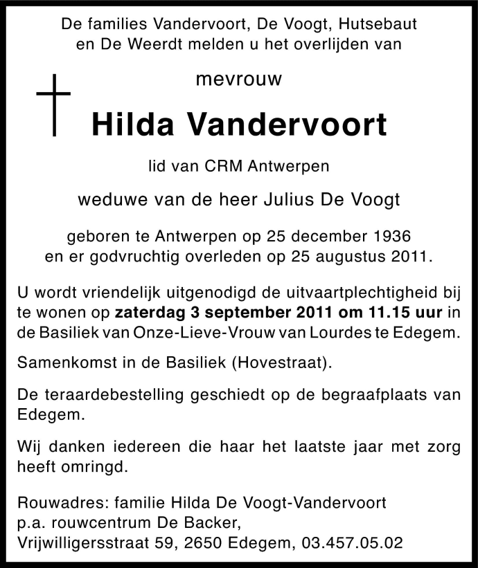 Hilda Vandervoort