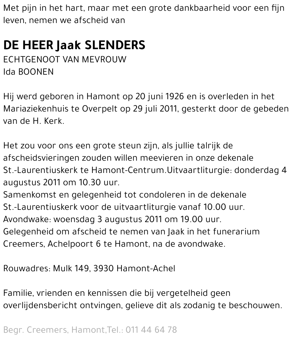 Jaak Slenders