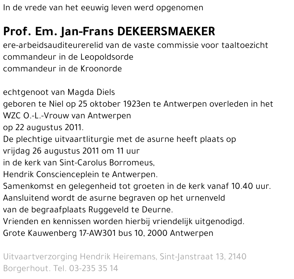 Jan-Frans Dekeersmaeker