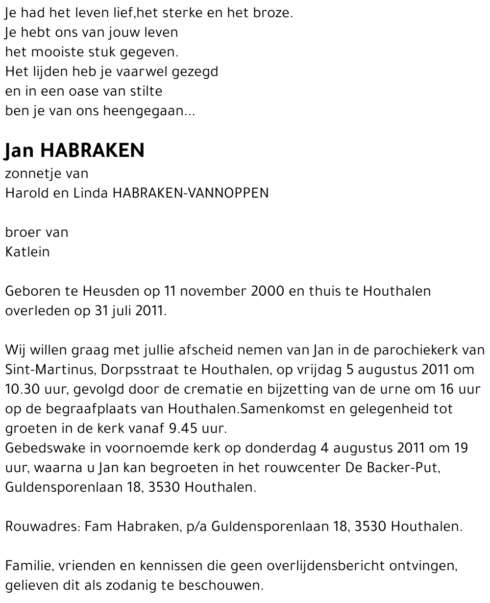 Jan HABRAKEN