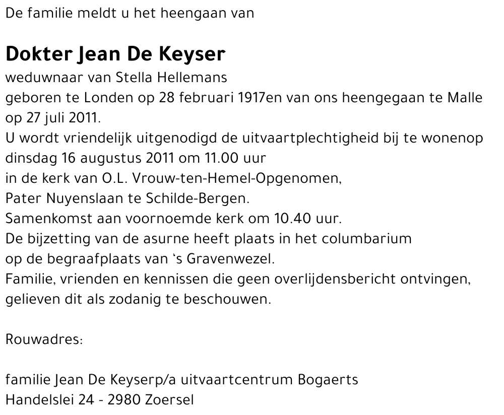 Jean De Keyser