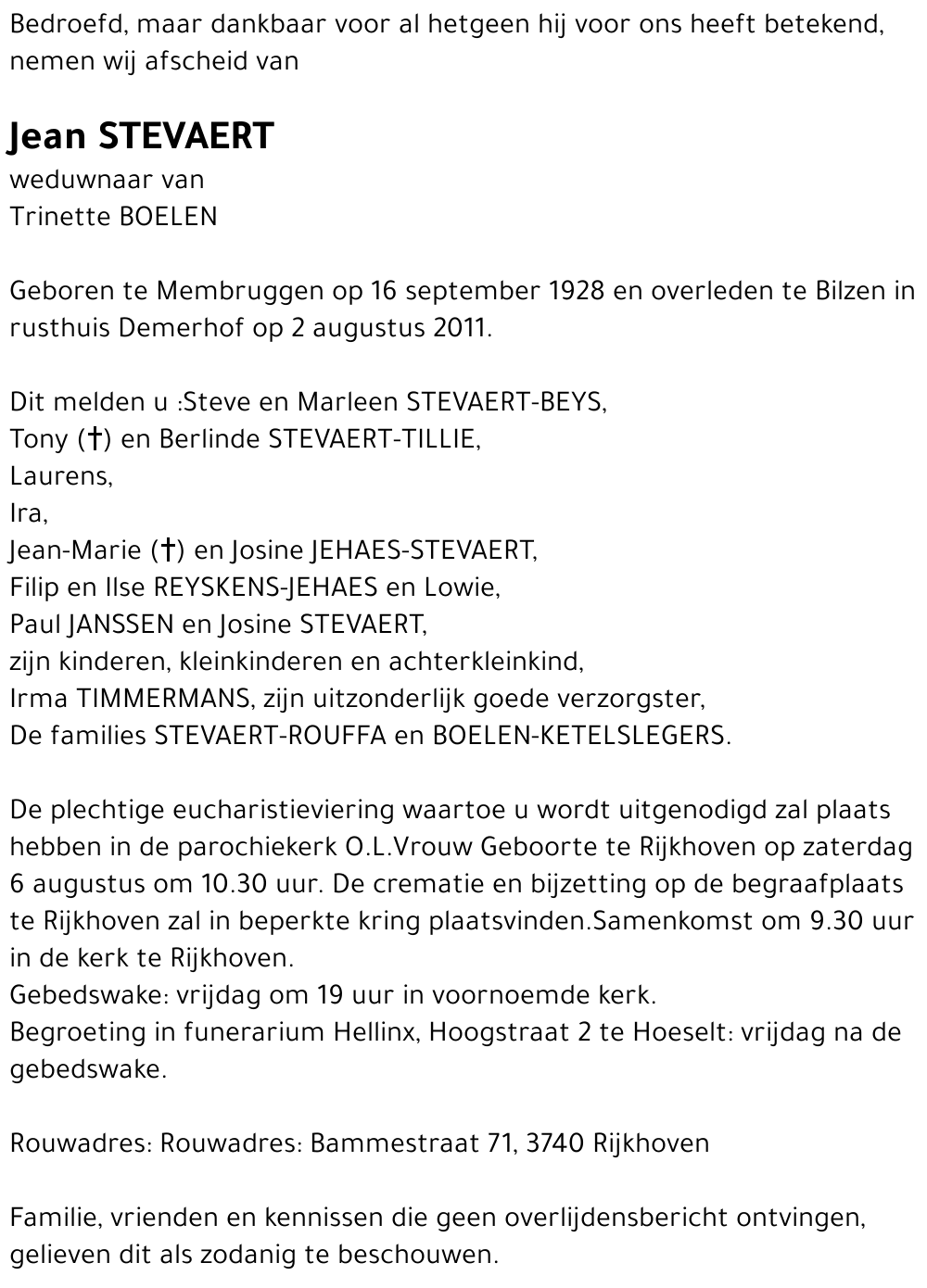 Jean STEVAERT