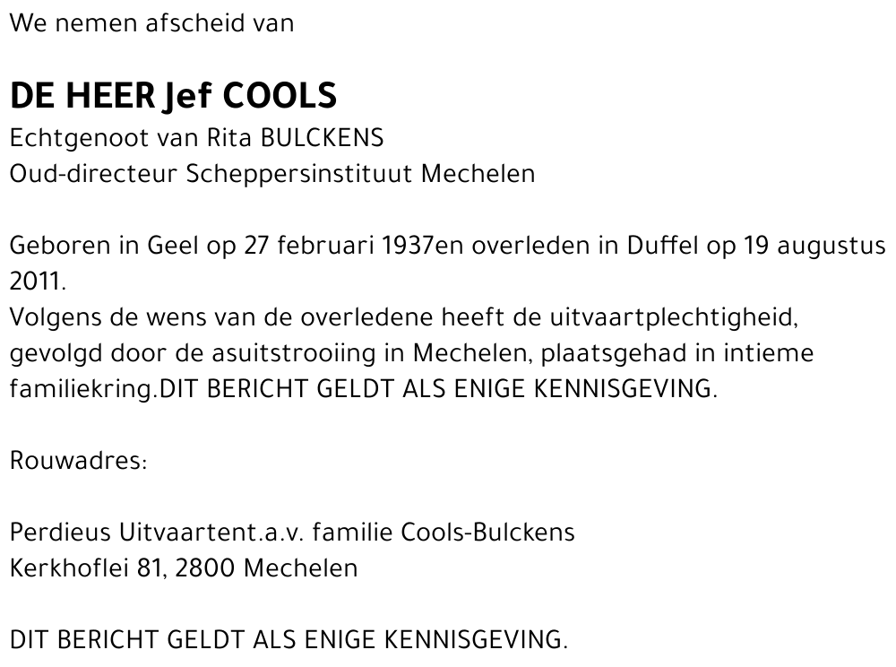 Jef Cools