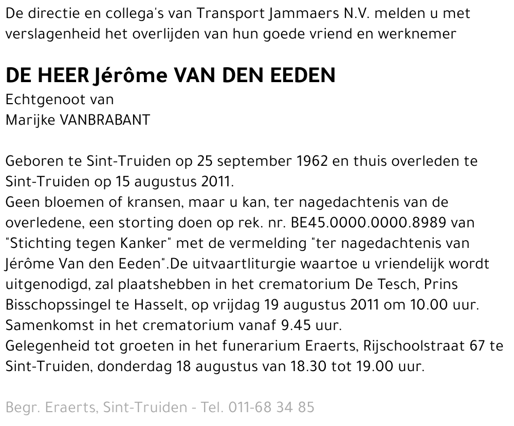 Jérôme Van Den Eeden