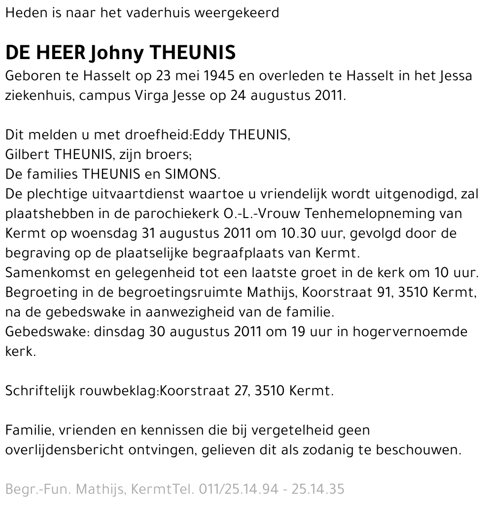 Johny Theunis