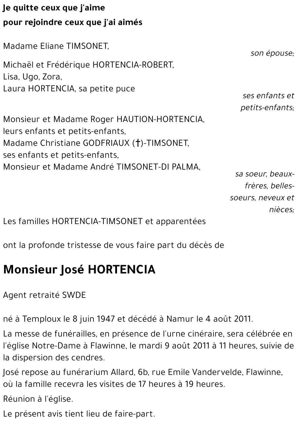 José HORTENCIA