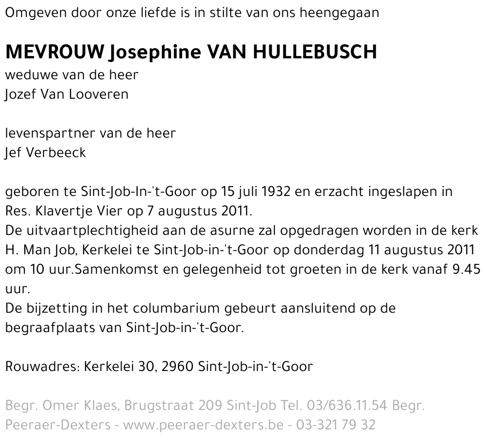 Josephine Van Hullebusch