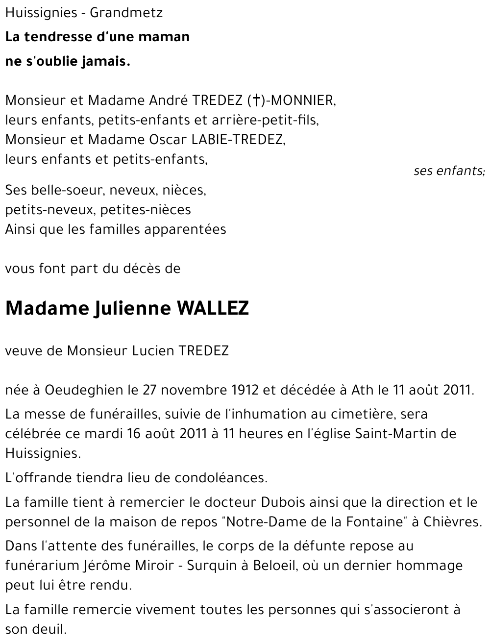 Julienne WALLEZ
