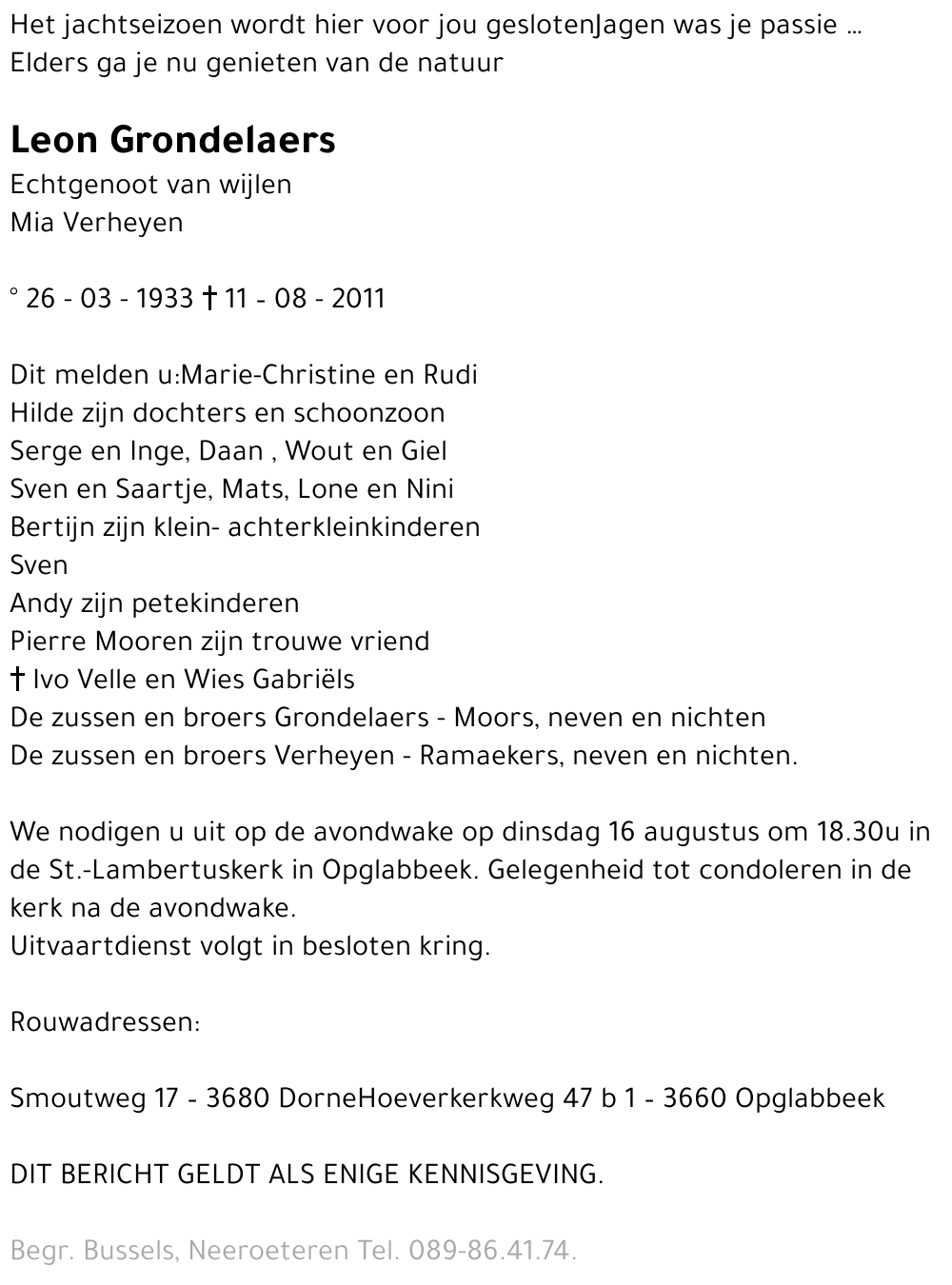 Leon GRONDELAERS