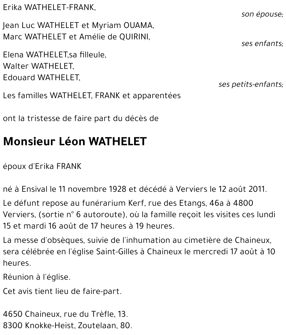 Léon WATHELET